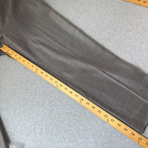 St John Womens Gray Trousers Pants Straight Leg‎ Wool Blend Office Slacks Size 8 - Picture 12 of 14